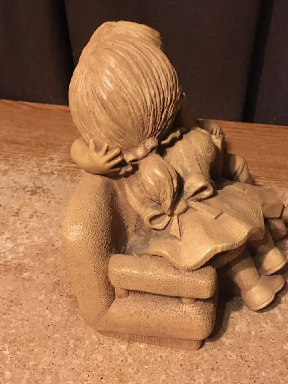 FANNYKINS FIGURINE BILL MACK SOLAR STATUARY BACK OF THE BALCONY GIRL AND BOY